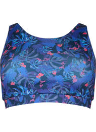 Sports-BH med mønster, Blue Leaf AOP