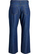 Vide jeans med knytebelte og høy midje, Blå, Packshot image number 1