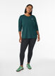 Treningsbluse med 3/4-ermer, Gr&oslash;nn, Model image number 1