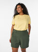 Shorts med lommer og l&oslash;s passform, Gr&oslash;nn, Model image number 0