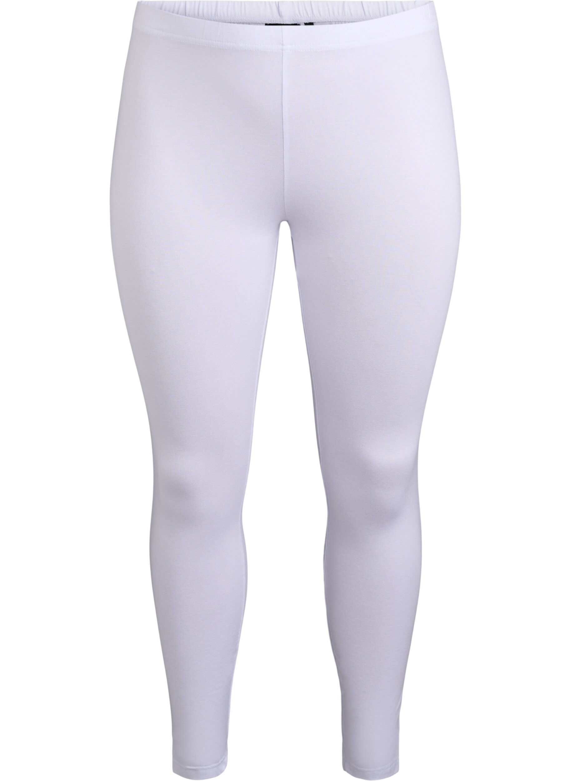 ZizziBasis leggings i viskose, Hvit, Packshot image number 0