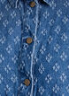 Denimjakke med et slitt m&oslash;nster, Bl&aring;, Packshot image number 2