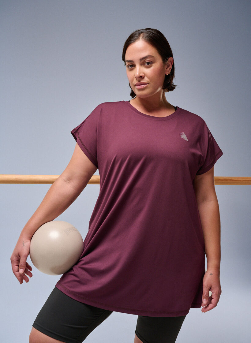 Lang treningst-skjorte, R&oslash;d, Image image number 0