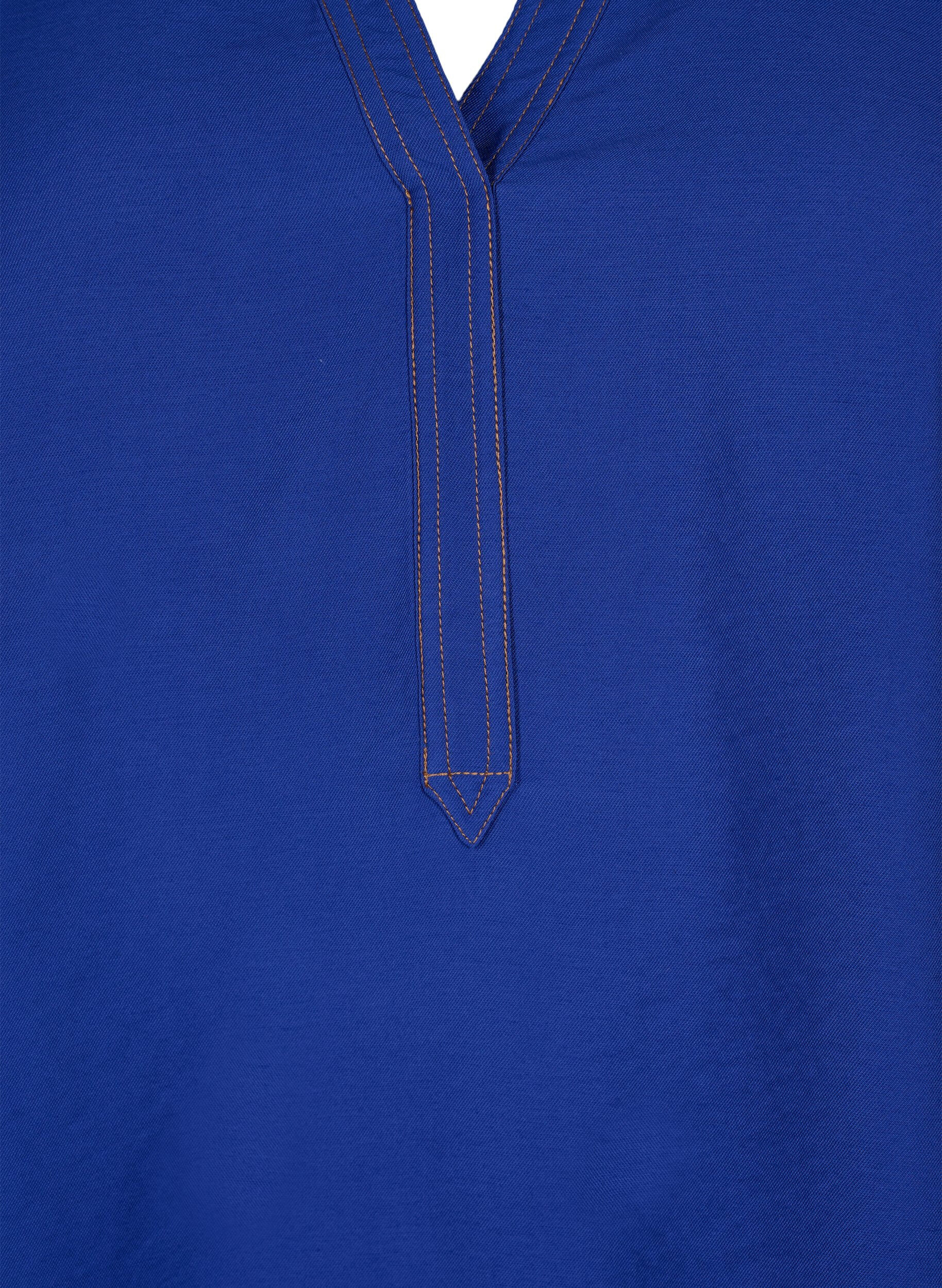 Zizzi Bluse med ruffles, Surf the web, Packshot image number 2