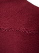 Teddyjakke med brodert kant i hullm&oslash;nster og h&oslash;y hals, R&oslash;d, Packshot image number 4