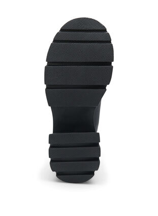 Zizzi Skinnboot med chunky såle og bred passform, Black, Packshot image number 4
