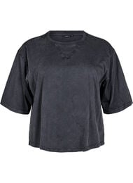 Boxy t-skjorte i økologisk bomull, Grå