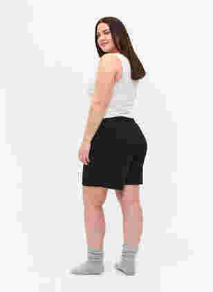 Løse shorts med struktur, Black, Model