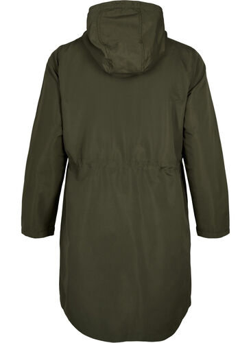 FLASH - Vannavvisende parkas med hette, Black Ink, Packshot image number 1