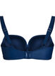Bikinitopp med bøyler og drapering, Blå, Packshot image number 1