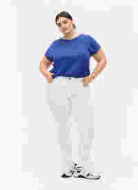 Super slim Amy jeans med høyt liv, White, Model