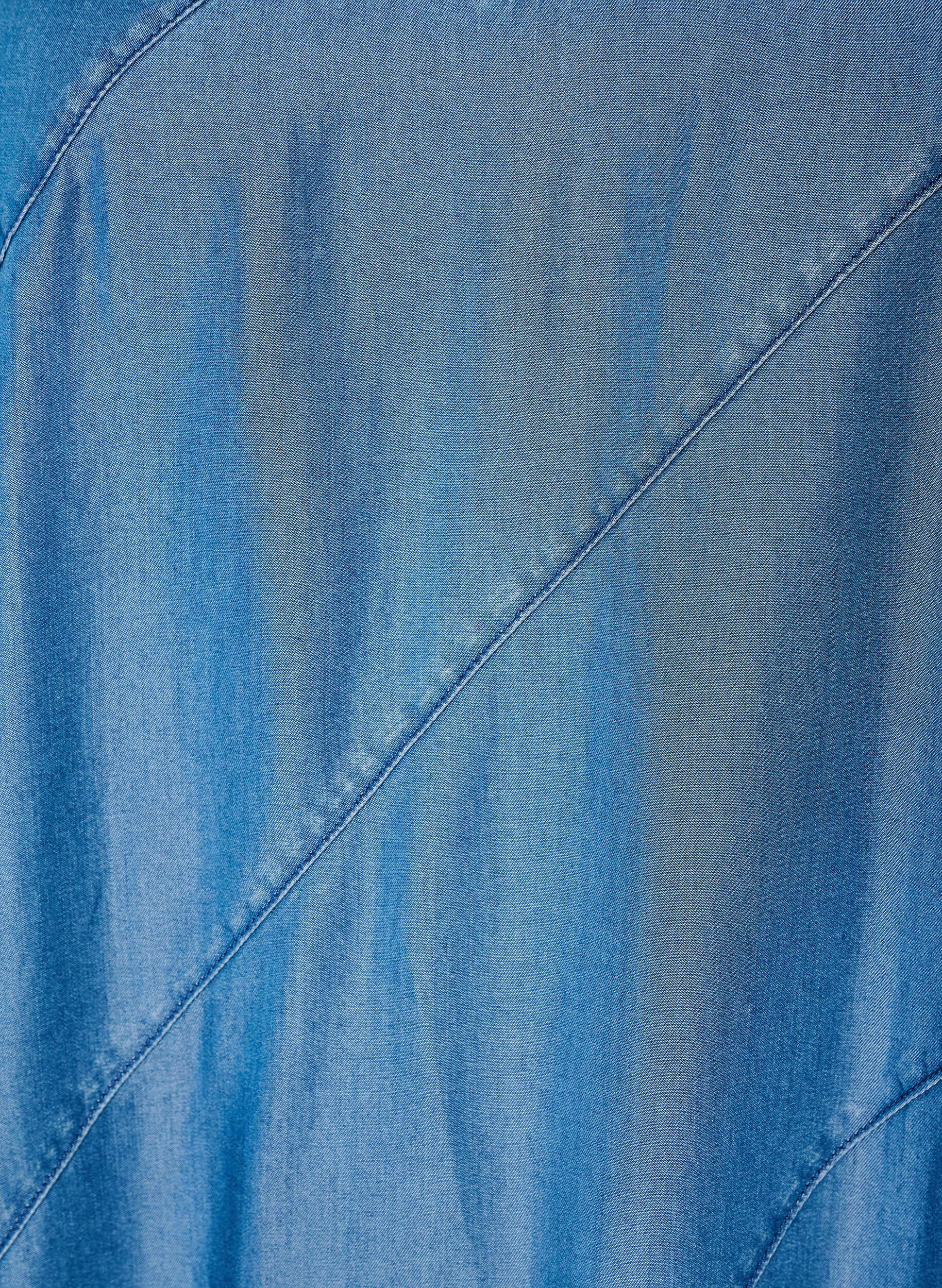 ZizziKjole med plagg i denim i TENCEL&trade; Lyocell med stropper, Bl&aring;, Packshot image number 2