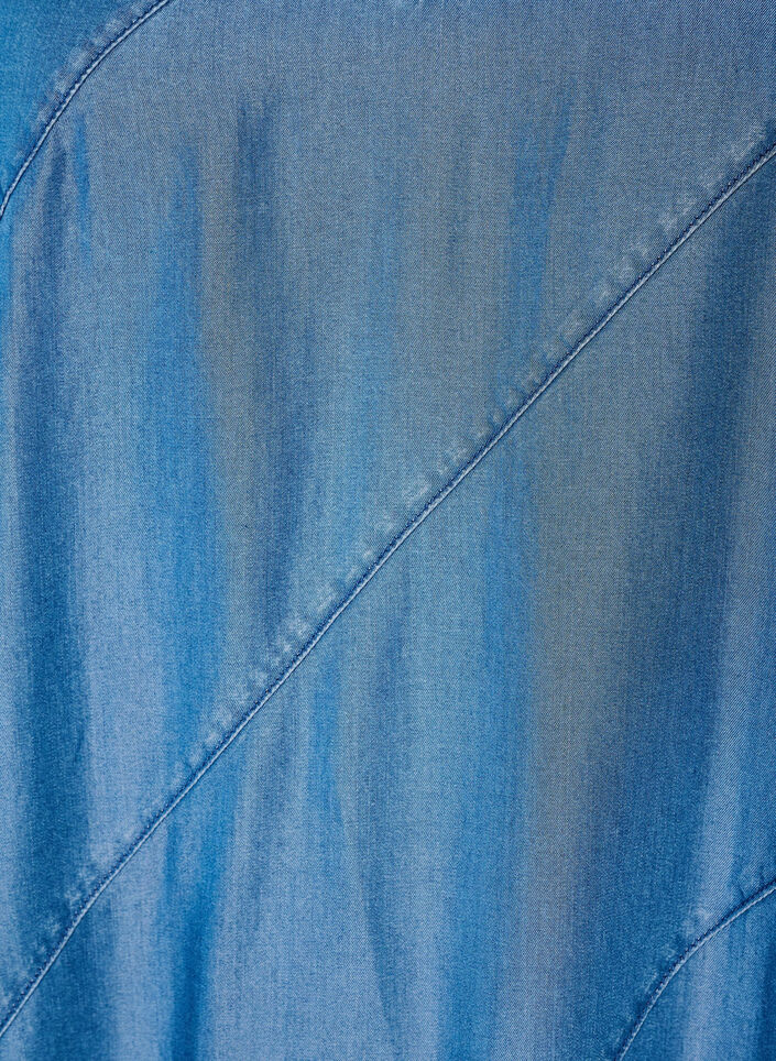 Kjole med plagg i denim i TENCEL&trade; Lyocell med stropper, Bl&aring;, Packshot image number 2