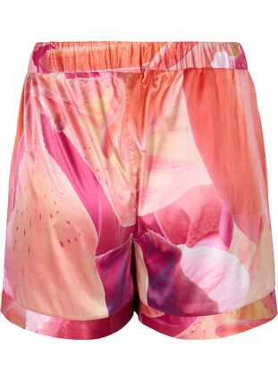 Mønstrete shorts med knyting, Orange Pink AOP, Packshot image number 1