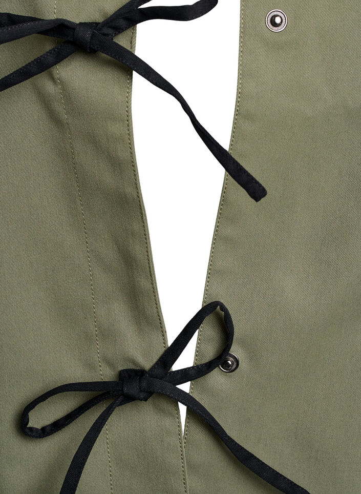 Vårjakke med sløyfe-detaljer, Deep Lichen Green, Packshot