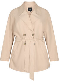 Trenchcoat med belte og lommer