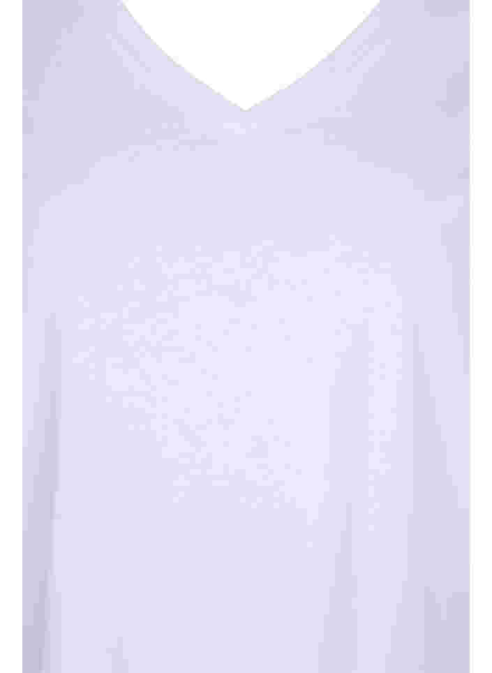 Basis T-skjorter i bomull 2 stk., Ultramarine/White, Packshot image number 3
