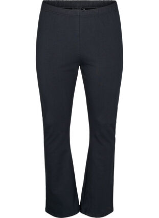Zizzi Utsvingte jerseybukser, Black, Packshot image number 0