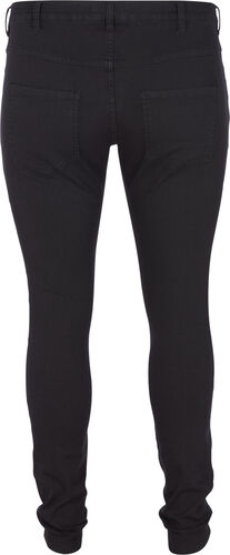 Super slim Amy jeans med høyt liv, Black, Packshot image number 1