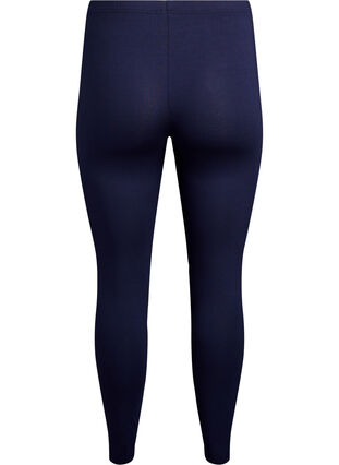 Zizzi Basis leggings i viskose, Blå, Packshot image number 1