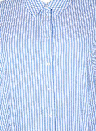 Lang stripete bomullsskjorte, Light Blue Stripe, Packshot image number 2