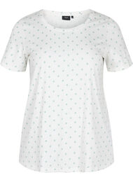 Prikkete T-skjorte i bomull, Snow White W. Dot
