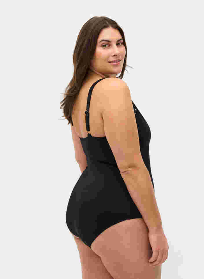 Badedrakt med nagler, Black, Model