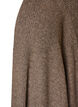 Cardigan med &aring;pen front og vide ermer, Brun, Packshot image number 2