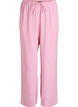 L&oslash;se pyjamasbukser i seersucker med h&oslash;y midje, Rosa, Packshot image number 0