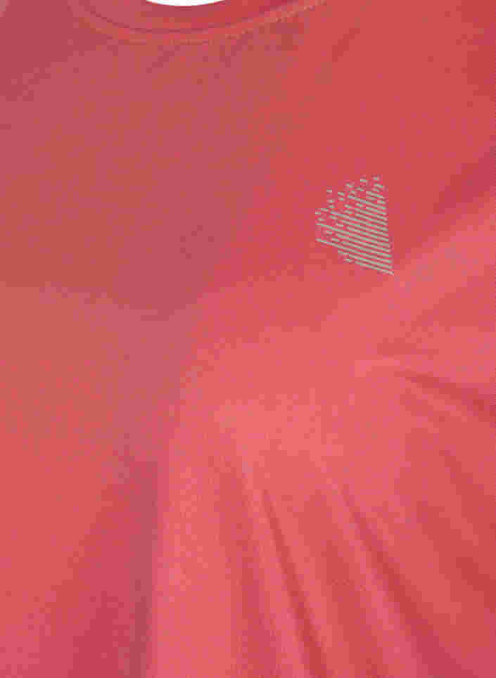 Ensfarget t-skjorte til trening, Garnet Rose, Packshot image number 2