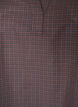 Rutete bluse med V-hals og 3/4-ermer, Brun, Packshot image number 2