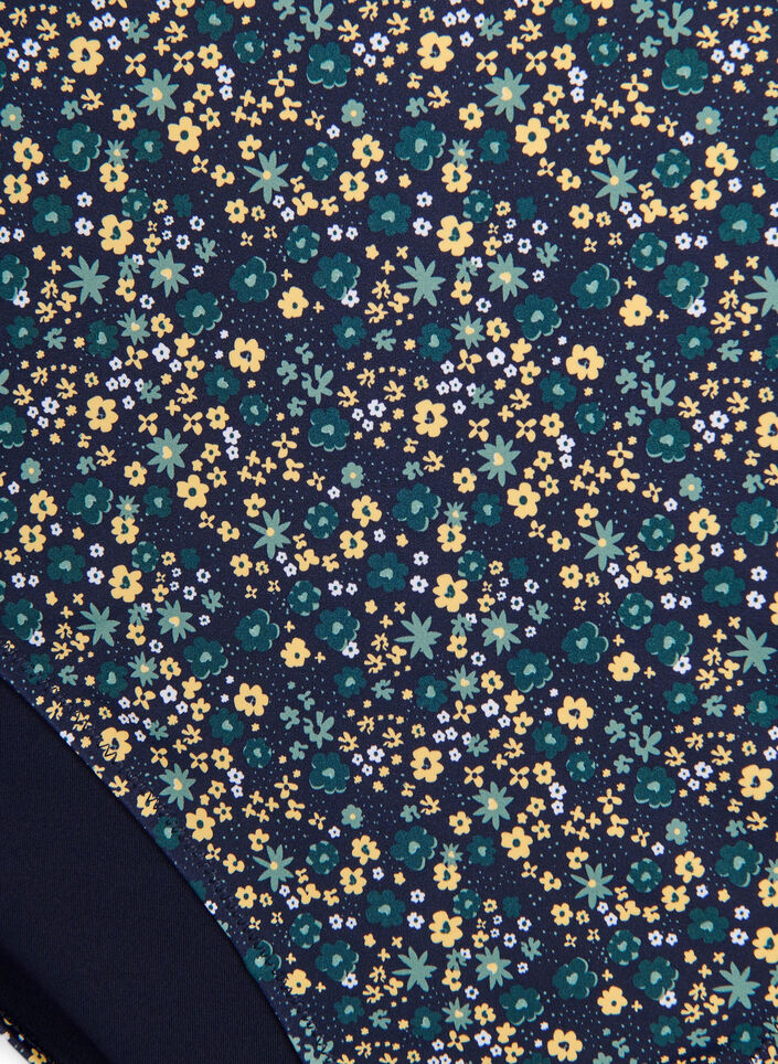 Bikinitruser med trykk og høy midje, Grønn, Packshot image number 2