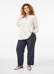 FLASH - Skjortebluse med lange ermer, Beige, Model image number 1