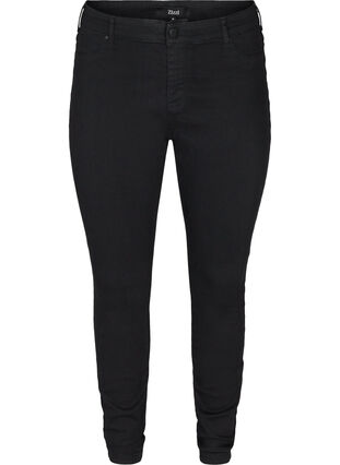 Zizzi Jeggings i bomullsblanding, Black, Packshot image number 0