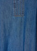 Denim maxikjole med volang lag, Bl&aring;, Packshot image number 2