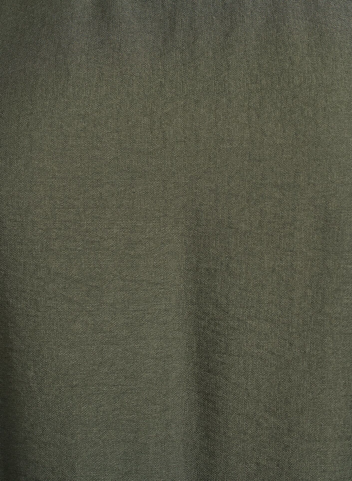 Viskose bluse med 1/2 ermer, Grønn, Packshot image number 2