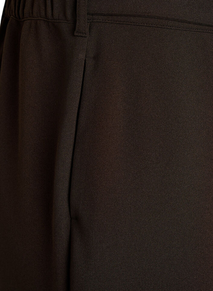 H&oslash;ytlivsbukser med beltedetalj og gullspenne, Brun, Packshot image number 3