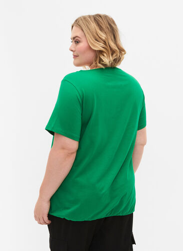 Kortermet T-skjorte i bomull, Jolly Green, Model image number 1