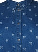 Denimskjorte med hjerter, Denim Blue W. Wh.Bow, Packshot image number 2