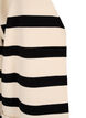 Langstrikket stripet cardigan, Birch w/Black, Packshot image number 2
