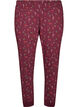 Pyjamasbukser med trykk, M&oslash;rk Bordeaux, Packshot image number 0