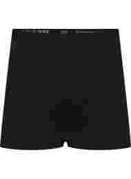 Sømløs shorts med normal høyde i livet, Black