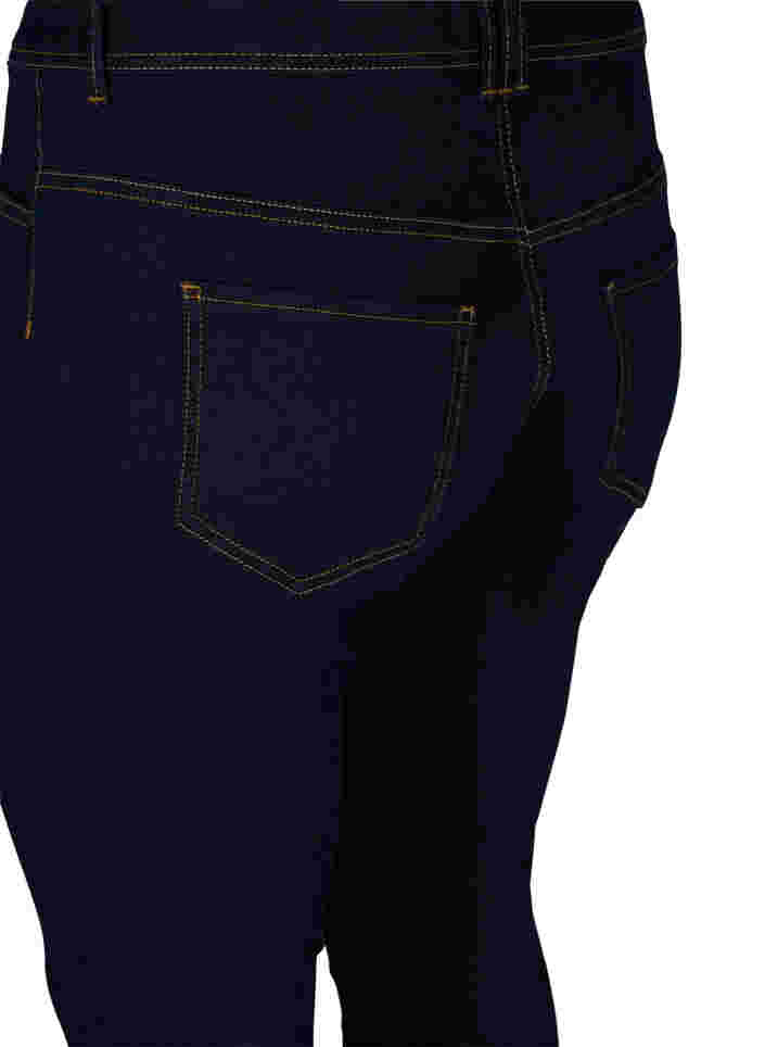Ekstra slim Nille jeans med høyt liv, Blue denim, Packshot image number 3