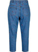 Mille mom-fit jeans med broderi, Blå, Packshot image number 1