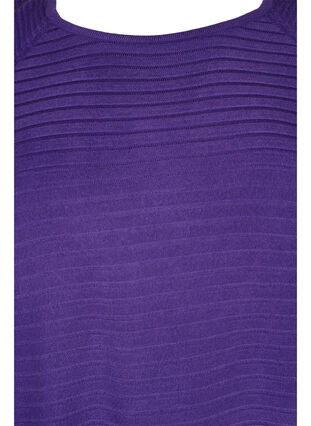 Strikkegenser med rund hals, Ultra Violet, Packshot image number 2