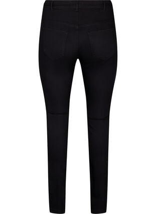 Super slim Amy jeans med høyt liv, Black, Packshot image number 1