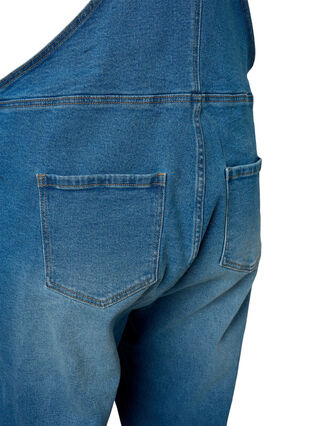 Snekkerbukser i denim, Blue denim, Packshot image number 3