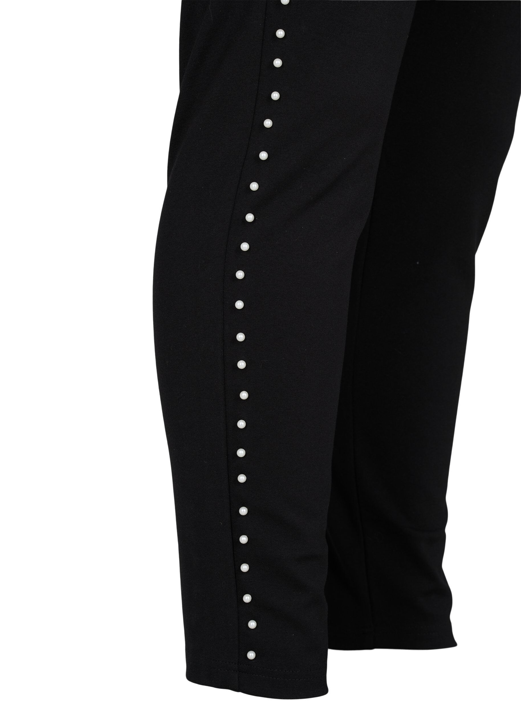 ZizziLeggings med perler, Black, Packshot image number 3