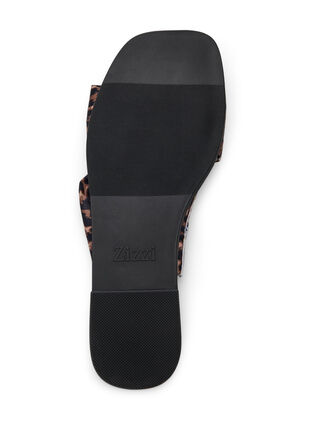 Zizzi Wide fit - Slip-in med kryssede satengstropper, Brun, Packshot image number 4