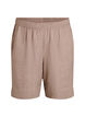 Shorts med lommer og h&oslash;y midje, Brun, Packshot image number 0